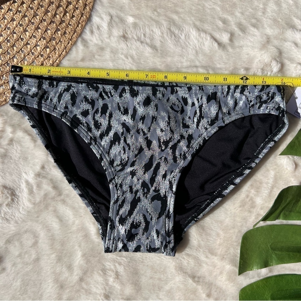 Michael Kors Silver Metallic Leopard Print Bikini - Picture 8 of 10